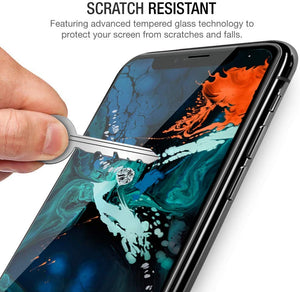 iPhone XS Screen Protector Glass Full Cover ProShield Edition [2 Pack]