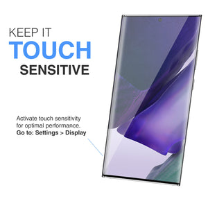 Galaxy Note 20 Tempered Glass Screen Protector ProShield Edition is Touch Sensitive