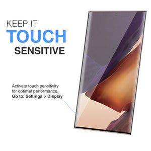 Galaxy Note 20 Ultra Tempered Glass Screen Protector ProShield Edition is Touch Sensitive