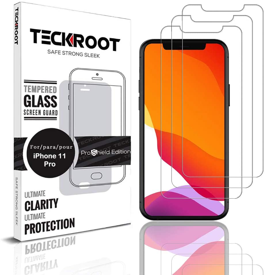 iPhone 11 Pro Tempered Glass Screen Protector ProShield Edition [ 3 PACK ]