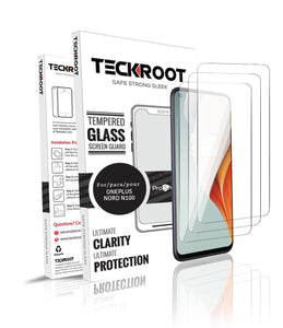 OnePlus Nord N100 Tempered Glass Screen Protector ProShield Edition [3 pack]