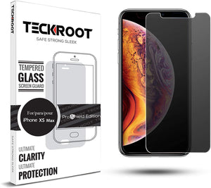 iPhone XS Max Privacy Tempered Glass Screen Protector ProShield Edition [2 Pack]