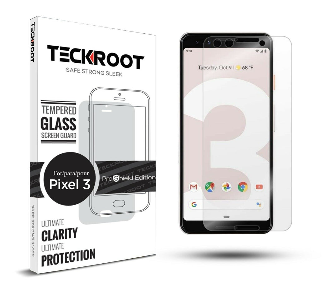 Google Pixel 3 Tempered Glass Screen Protector ProShield Edition [2 Pack]