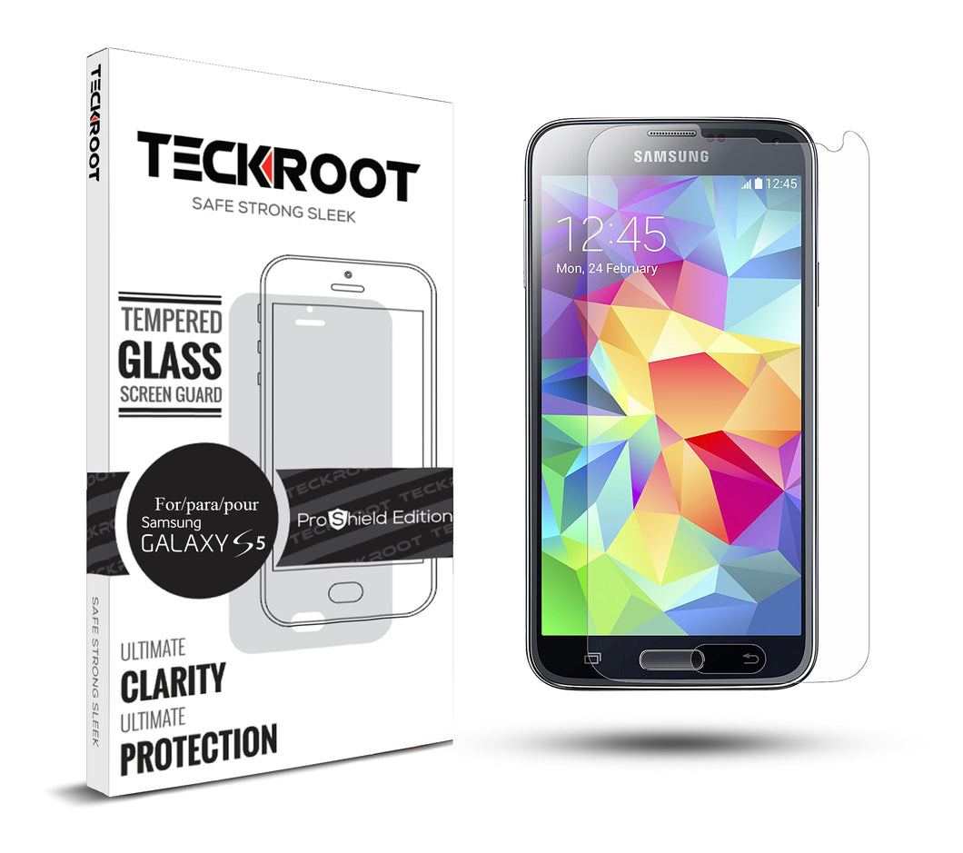 Galaxy S5 Tempered Glass Screen Protector ProShield Edition