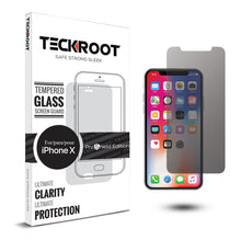 Load image into Gallery viewer, iPhone X  Privacy Tempered Glass Screen Protector ProShield Edition