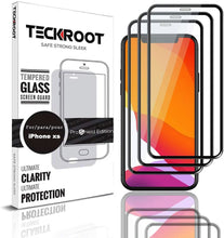 Cargar imagen en el visor de la galería, iPhone XS Screen Protector Glass Full Cover ProShield Edition [2 Pack]