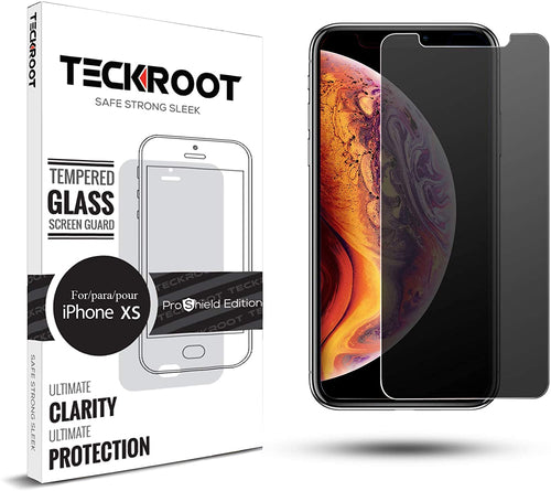 iPhone XS Privacy Tempered Glass Screen Protector ProShield Edition [2 Pack]