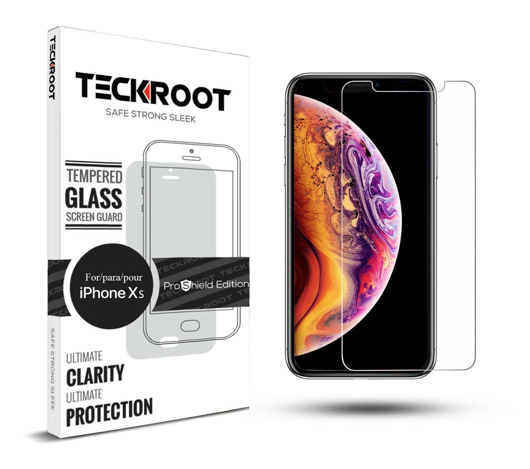 iPhone XS Tempered Glass Screen Protector ProShield Edition [ 3 pack ]