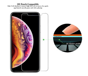 iPhone XS Max Tempered Glass Screen Protector ProShield Edition [ 3 Pack ]
