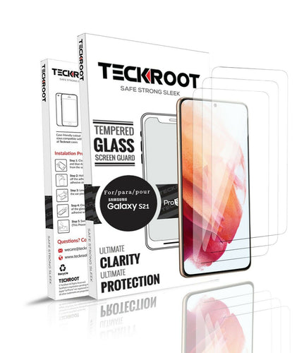 Samsung Galaxy S21 Tempered Glass Screen Protector ProShield Edition [3 pack]